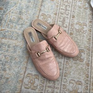 Steve Madden Pink Croc Loafers